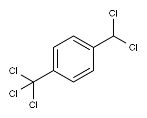 Benzene, 1-(dichloromethyl)-4-(trichloromethyl)- 结构式