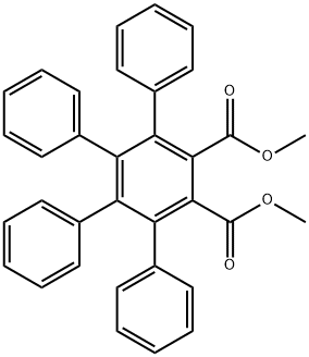 [1,1':2',1''-Terphenyl]-3',4'-dicarboxylic acid, 5',6'-diphenyl-, 3',4'-dimethyl ester 结构式
