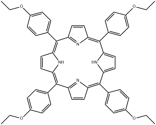 5,10,15,20-四(4-乙氧基苯基)-21H,23H-卟啉 结构式