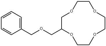 1,4,7,10-Tetraoxacyclododecane, 2-[(phenylmethoxy)methyl]- 结构式