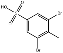 3,5-二溴-4-甲基苯磺酸 结构式