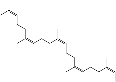 2,6,10,14,18-Eicosapentaene, 2,6,10,14,18-pentamethyl-, (6Z,10Z,14Z,18Z)- 结构式