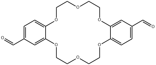 6,7,9,10,17,18,20,21-八氢二苯并[B,K][1,4,7,10,13,16]六氧杂环十八烷-2,13-二甲醛 结构式