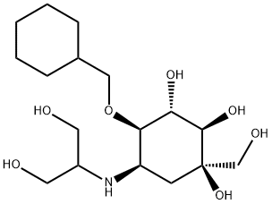 D-epi-Inositol, 5-O-(cyclohexylmethyl)-3,4-dideoxy-4-[[2-hydroxy-1-(hydroxymethyl)ethyl]amino]-2-C-(hydroxymethyl)- (9CI) 结构式