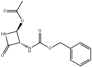 Carbamic acid, N-[(2S,3S)-2-(acetyloxy)-4-oxo-3-azetidinyl]-, phenylmethyl ester 结构式