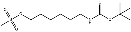 Carbamic acid, N-[6-[(methylsulfonyl)oxy]hexyl]-, 1,1-dimethylethyl ester 结构式