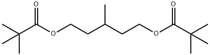 Propanoic acid, 2,2-dimethyl-, 1,1'-(3-methyl-1,5-pentanediyl) ester 结构式