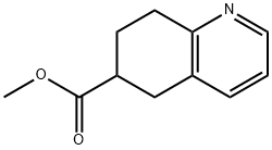 6-Quinolinecarboxylic acid, 5,6,7,8-tetrahydro-, methyl ester 结构式