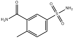 2-甲基-5-氨磺酰苯甲酰胺 结构式