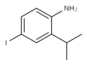 Benzenamine, 4-iodo-2-(1-methylethyl)- 结构式