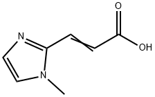 2-Propenoicacid,3-(1-methyl-1H-imidazol-2-yl)-(9CI) 结构式