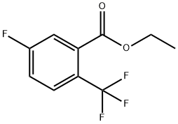 5-氟-2-(三氟甲基)苯甲酸乙酯 结构式