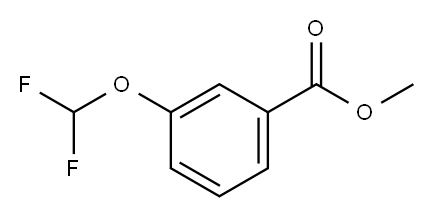 Benzoic acid, 3-(difluoromethoxy)-, methyl ester 结构式
