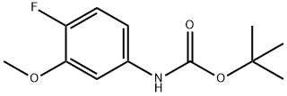 Carbamic acid, N-(4-fluoro-3-methoxyphenyl)-, 1,1-dimethylethyl ester 结构式