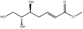 2-Heptenoic acid, 5,6,7-trihydroxy-, methyl ester, (2E,5S,6R)- 结构式
