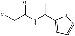 2-氯-N-[1-(噻吩-2-基)乙基]乙酰胺 结构式