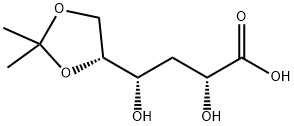 3-Deoxy-5,6-O-(1-methylethylidene)-D-ribo-hexonic acid 结构式