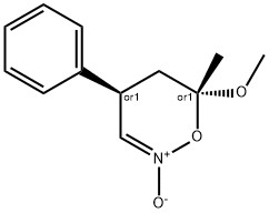4H-1,2-Oxazine,5,6-dihydro-6-methoxy-6-methyl-4-phenyl-,2-oxide,(4R,6R)-rel-(9CI) 结构式