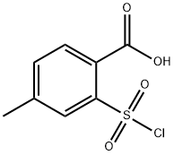 2-(氯磺酰基)-4-甲基苯甲酸 结构式