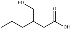 Hexanoic acid, 3-(hydroxymethyl)- 结构式