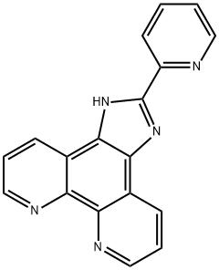 2-(pyridin-2-yl)-1H-imidazo[4,5-f][1,10]phenanthroline 结构式