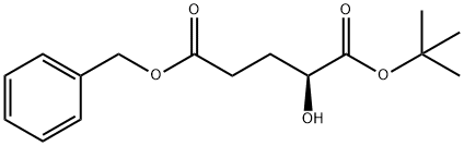 Pentanedioic acid, 2-hydroxy-, 1-(1,1-dimethylethyl) 5-(phenylmethyl) ester, (2S)- 结构式