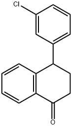 1(2H)-Naphthalenone, 4-(3-chlorophenyl)-3,4-dihydro- 结构式