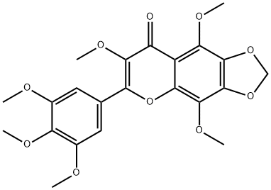 3,5,8,3',4',5'-Hexamethoxy-6,7-
methylenedioxyflavone 结构式