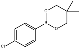 1,3,2-Dioxaborinane, 2-(4-chlorophenyl)-5,5-dimethyl- 结构式