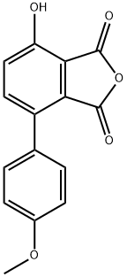 1,3-Isobenzofurandione, 4-hydroxy-7-(4-methoxyphenyl)- 结构式