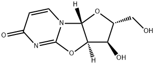 6H-Furo[2',3':4,5]oxazolo[3,2-a]pyrimidin-6-one, 2,3,3a,9a-tetrahydro-3-hydroxy-2-(hydroxymethyl)-, (2R,3R,3aR,9aR)- 结构式