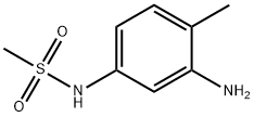 N-(3-氨基-4-甲基苯基)甲磺酰胺 结构式