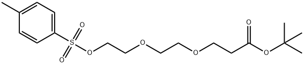 对甲苯磺酸酯-二聚乙二醇-丙酸叔丁酯 结构式