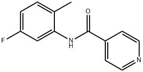 N-(5-氟-2-甲基苯基)吡啶-4-甲酰胺 结构式
