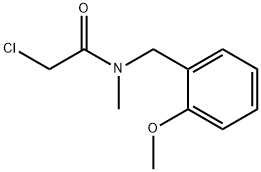 2-CHLORO-N-[(2-METHOXYPHENYL)METHYL]-N-METHYLACETAMIDE 结构式