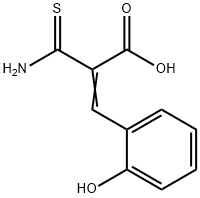 2-氨基甲硫酰基-3-(2-羟基苯基)丙烯酸 结构式