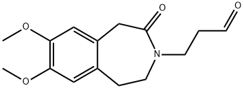 3H-3-Benzazepine-3-propanal, 1,2,4,5-tetrahydro-7,8-dimethoxy-2-oxo- 结构式