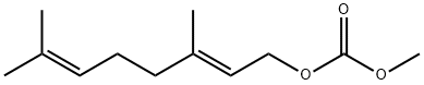 (2E)-3,7-Dimethyl-2,6-octadienyl methyl carbonate 结构式