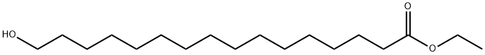 Hexadecanoic acid, 16-hydroxy-, ethyl ester 结构式