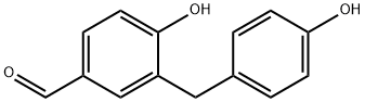 4-Hydroxy-3-[(4-hydroxyphenyl)methyl]benzaldehyde 结构式