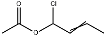 2-Buten-1-ol, 1-chloro-, 1-acetate 结构式
