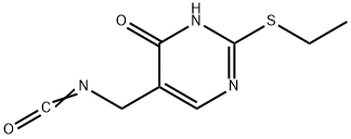 4(3H)-Pyrimidinone, 2-(ethylthio)-5-(isocyanatomethyl)- 结构式