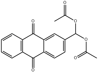 9,10-Anthracenedione, 2-[bis(acetyloxy)methyl]- 结构式