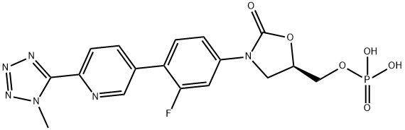 磷酸特地唑胺甲基异构体 结构式