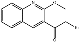 Ethanone, 2-bromo-1-(2-methoxy-3-quinolinyl)- 结构式