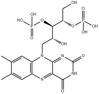 核黄素3′,4′-二磷酸酯 结构式