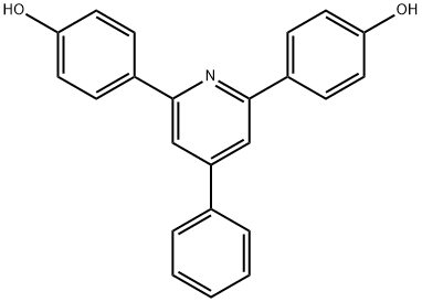 2, 6 -di (4 - hydroxy phenyl) - 4 - phenyl pyridine 结构式