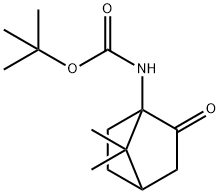 N-{7,7-二甲基-2-氧代双环[2.2.1]庚烷-1-基}氨基甲酸叔丁酯 结构式