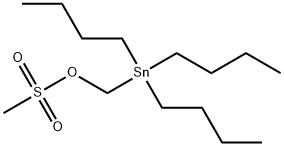 Methanol, 1-(tributylstannyl)-, 1-methanesulfonate 结构式