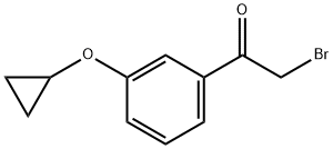 Ethanone, 2-bromo-1-[3-(cyclopropyloxy)phenyl]- 结构式